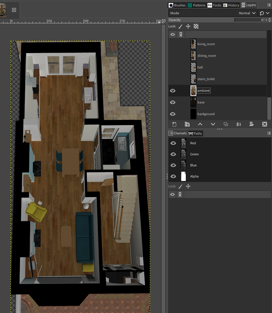 Layers in GIMP